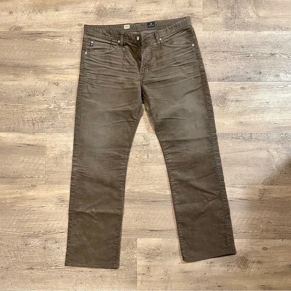 AG Adriano Goldschmied • Protege Straight Leg • Brown Corduroy Pants • W36 / L30 - Picture 3 of 6